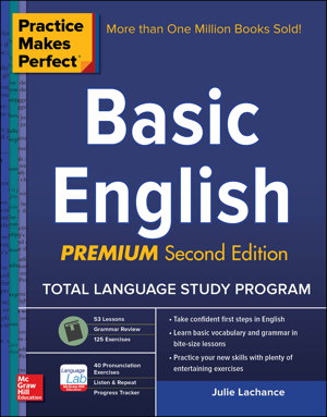 Cover art for Practice Makes Perfect Basic English, Second Edition