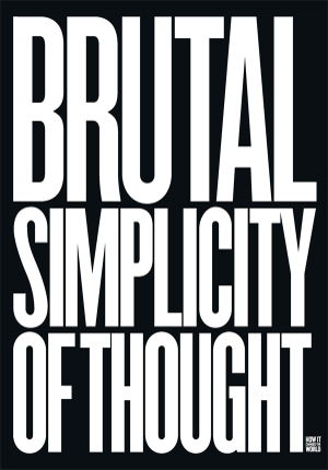 Cover art for Brutal Simplicity of Thought