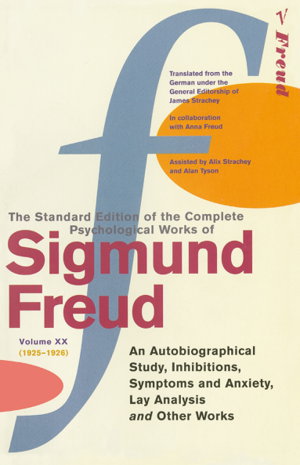 Cover art for Complete Psychological Works Of Sigmund Freud The Vol 20