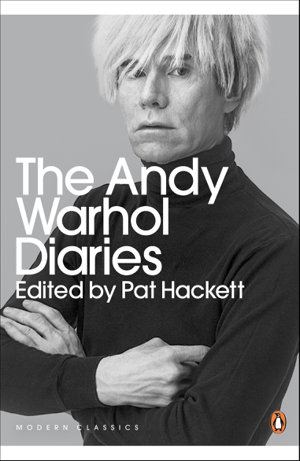 Cover art for The Andy Warhol Diaries Edited by Pat Hackett