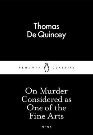 Cover art for On Murder Considered as One of the Fine Arts