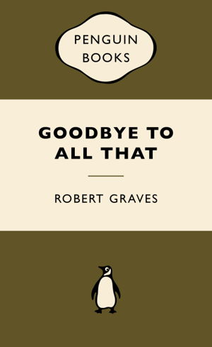 Cover art for Goodbye to All That