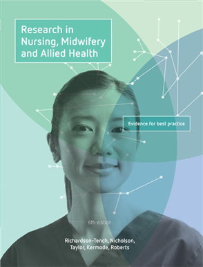 Cover art for Research in Nursing Midwifery and Allied Health Evidence for Best Practice with Student Resource Access for 12 Months
