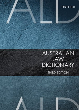Cover art for Australian Law Dictionary