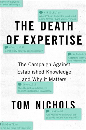 Cover art for The Death of Expertise