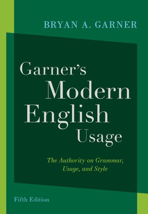 Cover art for Garner's Modern English Usage