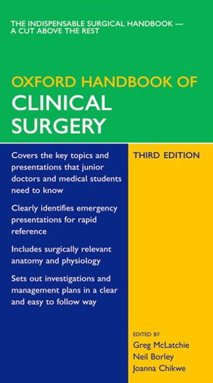 Cover art for Oxford Handbook of Clinical Surgery