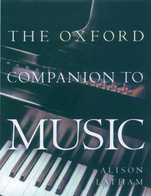 Cover art for The Oxford Companion to Music