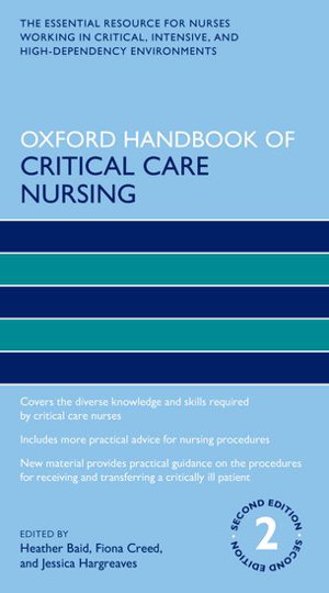 Cover art for Oxford Handbook of Critical Care Nursing