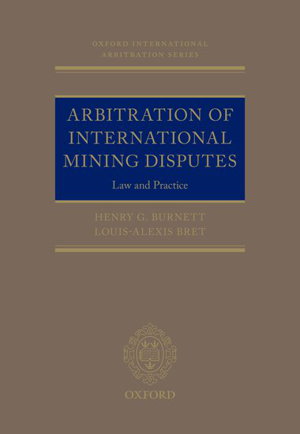 Cover art for Arbitration of International Mining Disputes