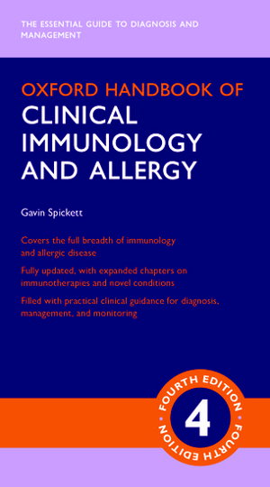 Cover art for Oxford Handbook of Clinical Immunology and Allergy