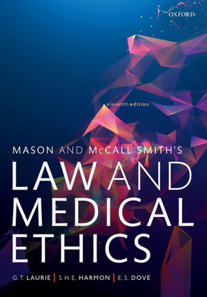 Cover art for Mason and McCall Smith's Law and Medical Ethics