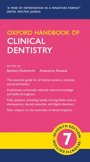 Cover art for Oxford Handbook of Clinical Dentistry