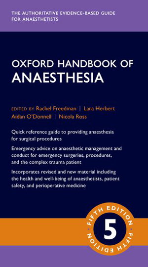 Cover art for Oxford Handbook of Anaesthesia