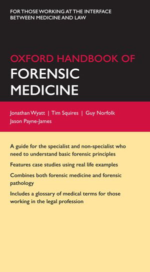 Cover art for Oxford Handbook of Forensic Medicine