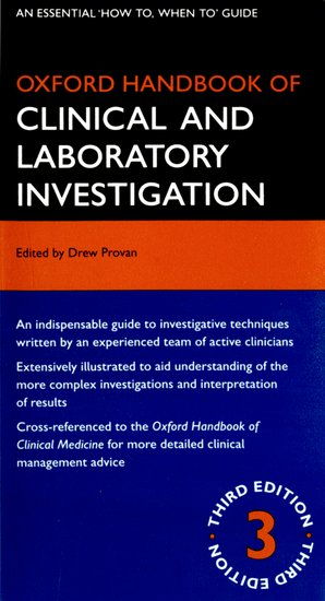 Cover art for Oxford Handbook of Clinical and Laboratory Investigation