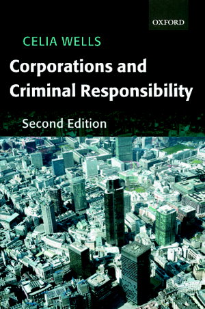 Cover art for Corporations and Criminal Responsibility