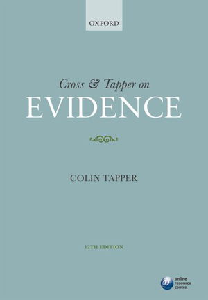 Cover art for Cross and Tapper on Evidence