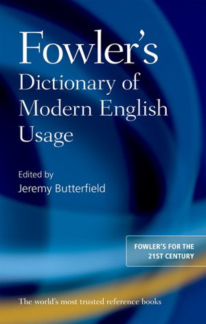 Cover art for Fowler's Dictionary of Modern English Usage