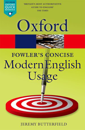 Cover art for Fowler's Concise Dictionary of Modern English Usage