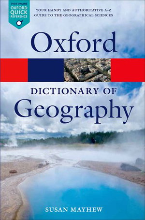Cover art for A Dictionary of Geography