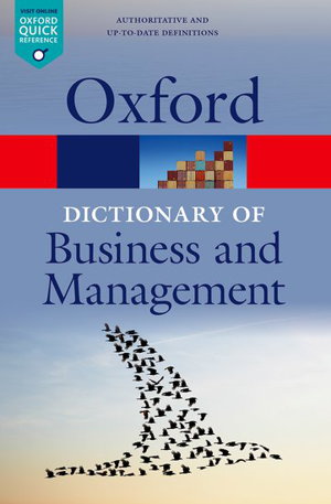 Cover art for A Dictionary of Business and Management