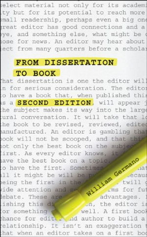 Cover art for From Dissertation to Book