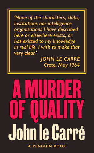 Cover art for Murder of Quality