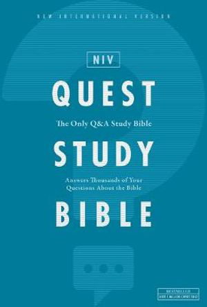 Cover art for NIV, Quest Study Bible, Hardcover, Blue, Comfort Print