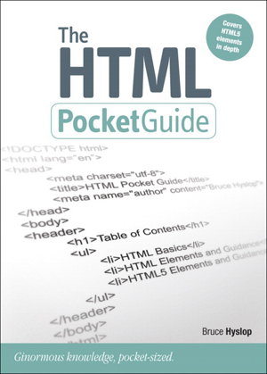 Cover art for The HTML Pocket Guide
