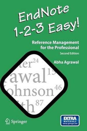 Cover art for EndNote 1 - 2 - 3 Easy! Reference Management for the