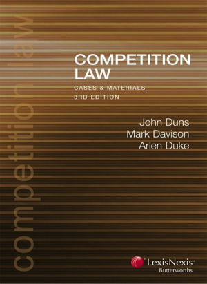 Cover art for Competition Law - Cases and Materials