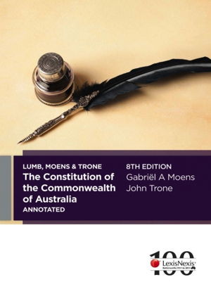 Cover art for Constitution of the Commonwealth of Australia Annotated