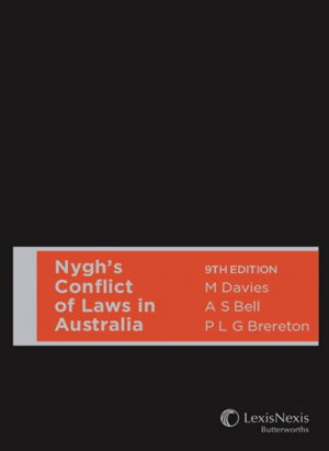 Cover art for Nygh's Conflict of Laws in Australia