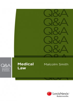 Cover art for LexisNexis Questions and Answers: Medical Law