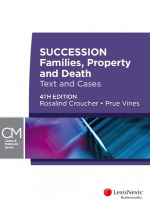 Cover art for Succession Families Property and Death Text and Cases 4th