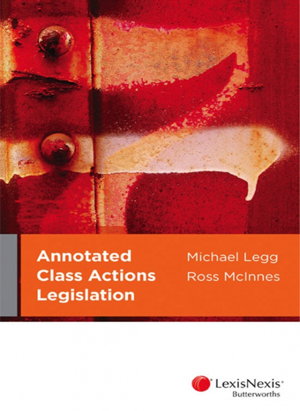 Cover art for Annotated Class Actions Legislation