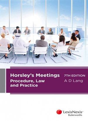 Cover art for Horsley's Meetings