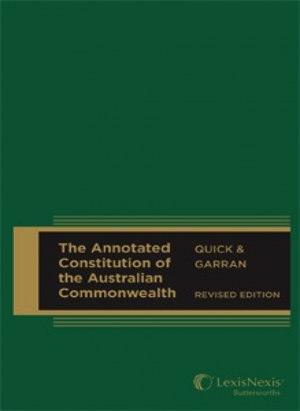 Cover art for The Annotated Constitution of the Australian Commonwealth