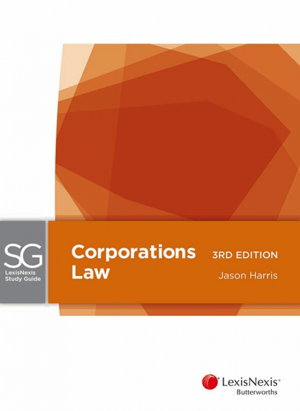 Cover art for Corporations Law Study Guide 3rd Edition