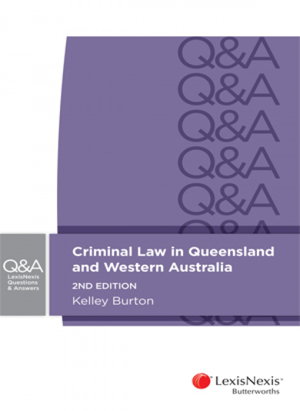 Cover art for LexisNexis Questions & Answers: Criminal Law in Queensland and Western Australia