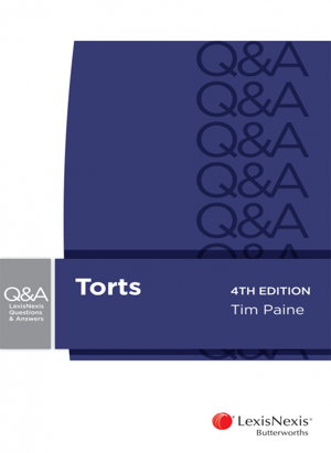 Cover art for Torts Lexis Nexis Questions and Answers