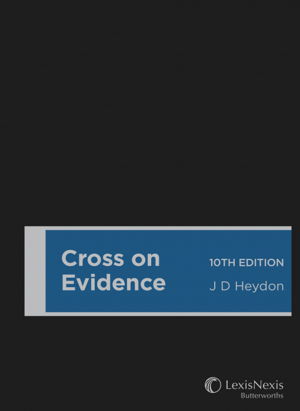 Cover art for Cross on Evidence