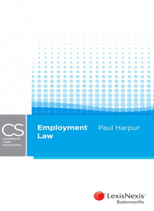 Cover art for LexisNexis Case Summaries: Employment Law