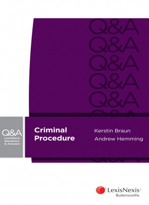 Cover art for Lexisnexis Questions & Answers - Criminal Procedure