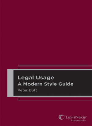 Cover art for Legal Usage A Modern Style Guide