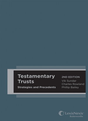 Cover art for Testamentary Trusts Strategies and Precedents