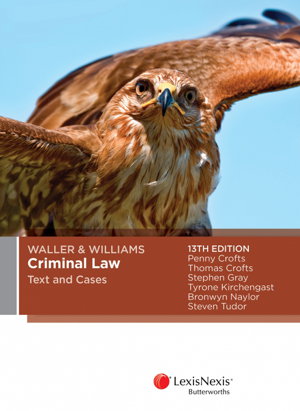 Cover art for Waller & Williams Criminal Law Text and Cases