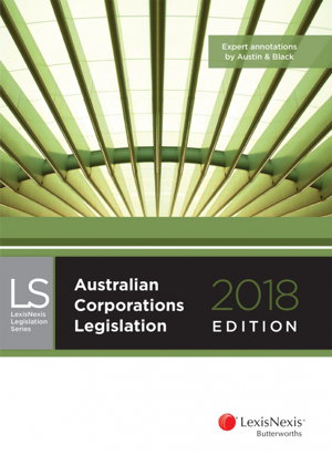 Cover art for Australian Corporations Legislation 2018