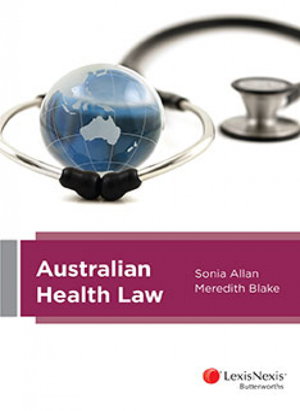 Cover art for Australian Health Law